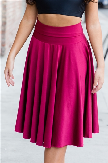 Long Circle Skirt (Spandex) - 200+ Colors